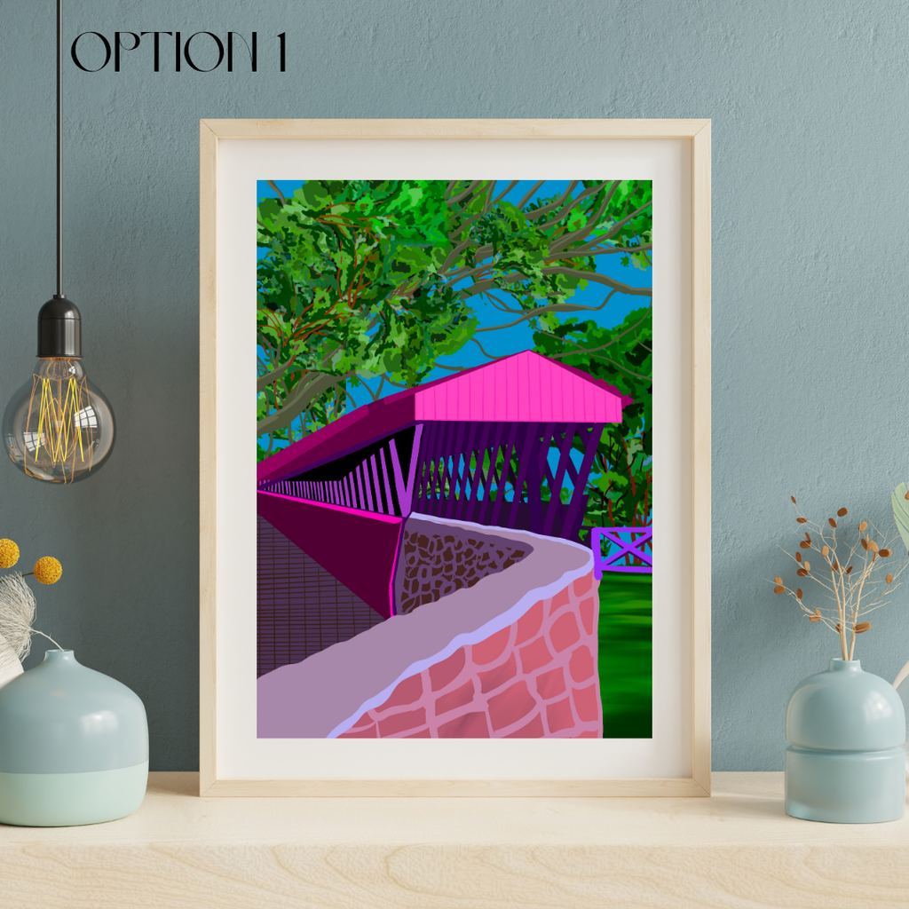 Cullman Clarkson Covered Bridge Art Print