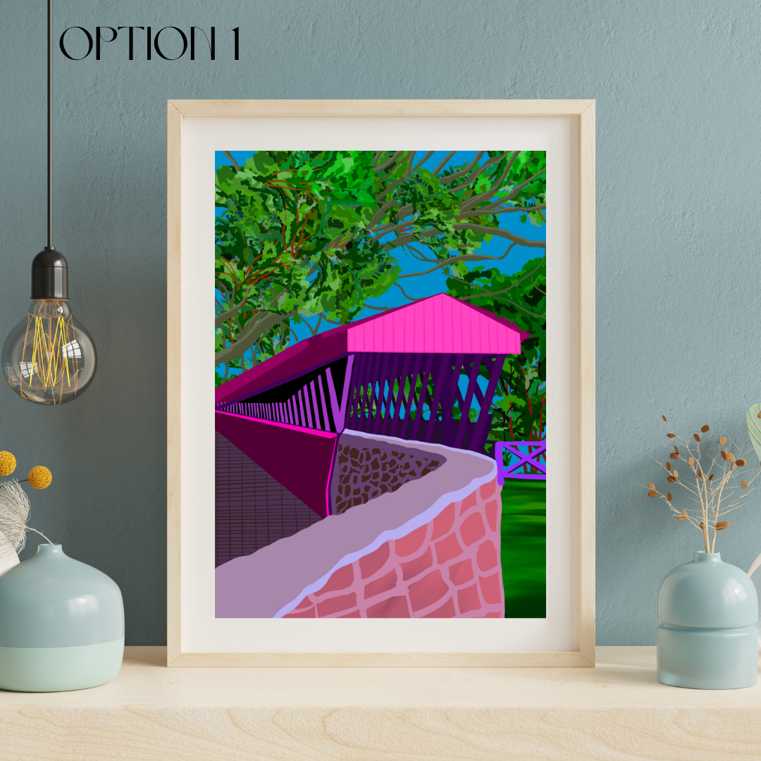 Cullman Clarkson Covered Bridge Art Print