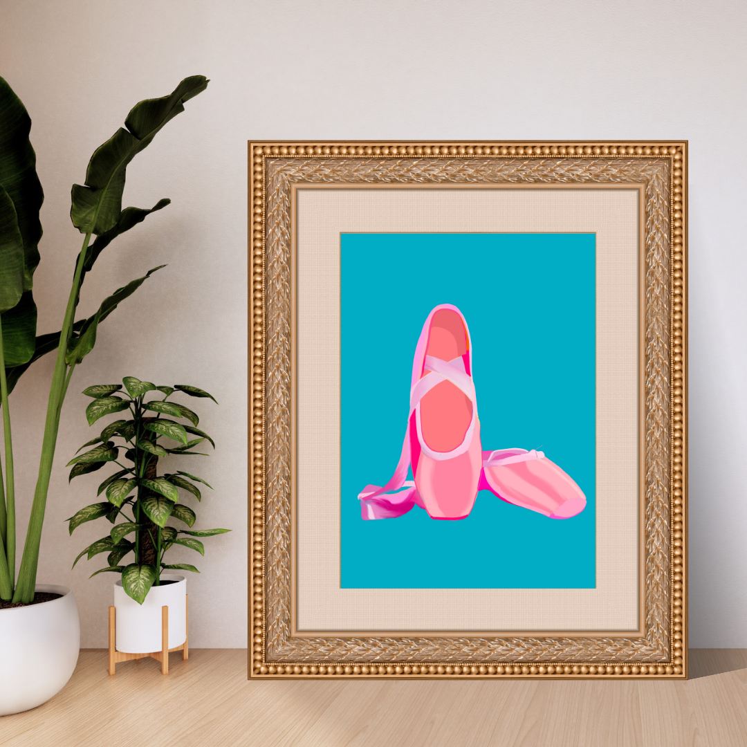 Ballet Shoes Art Print