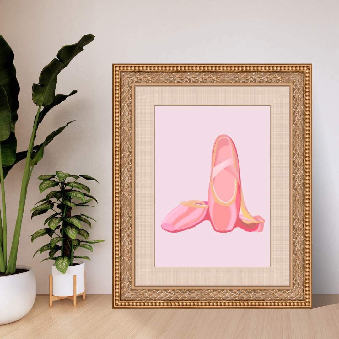 Ballet Shoes Art Print