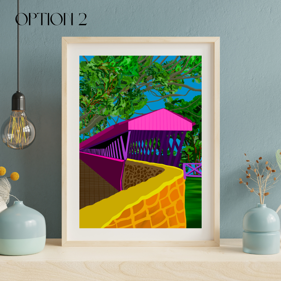 Cullman Clarkson Covered Bridge Art Print