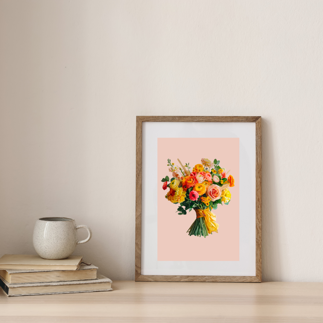 Sweet Caroline Bouquet Art Print