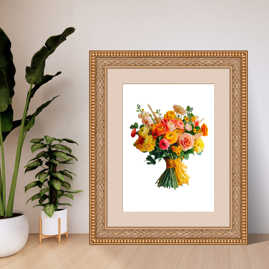 Sweet Caroline Bouquet Art Print