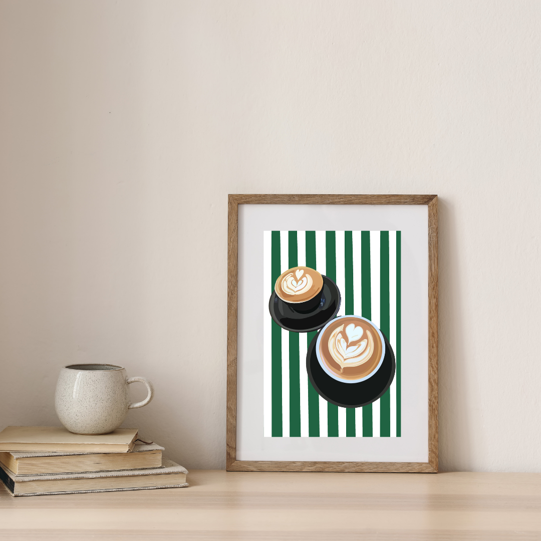 Coffee Club Art Print