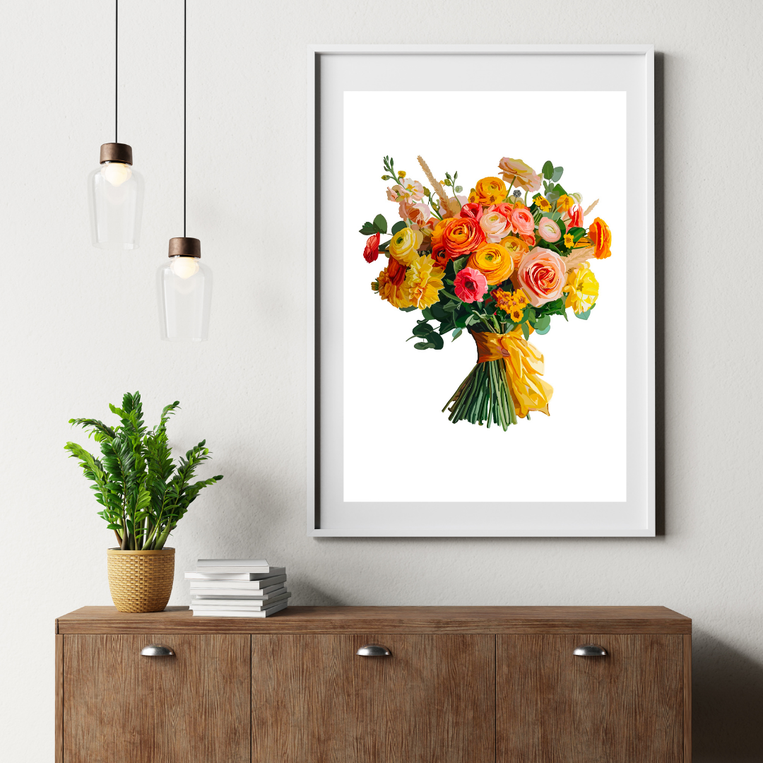 Sweet Caroline Bouquet Art Print