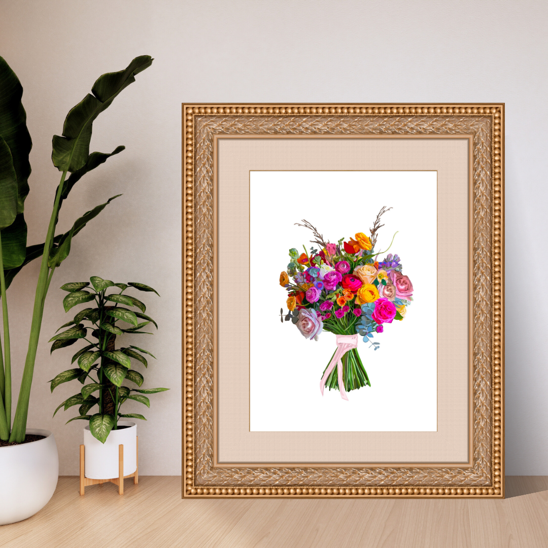Beauty in Bloom Bouquet Art Print