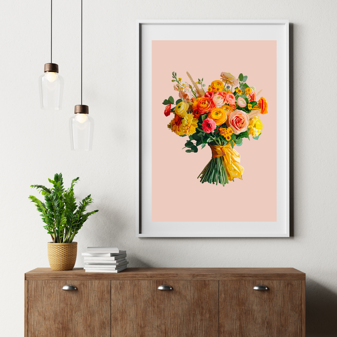 Sweet Caroline Bouquet Art Print