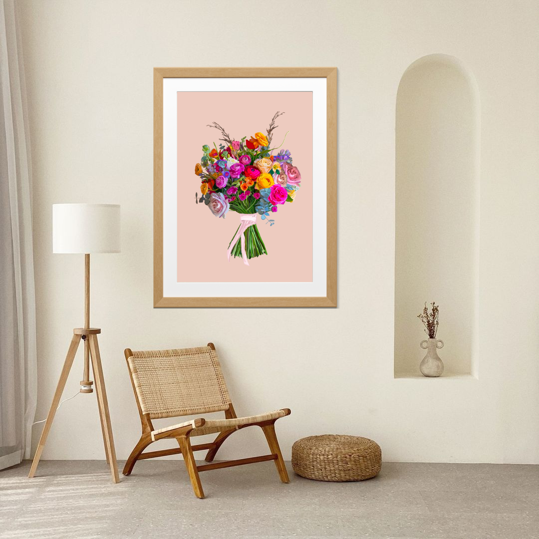 Beauty in Bloom Bouquet Art Print