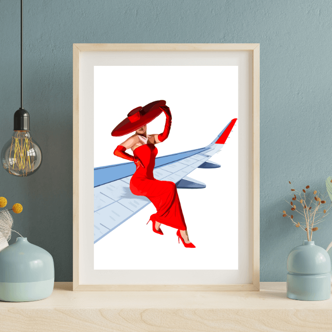 Lady Red: Haute Altitude Art Print