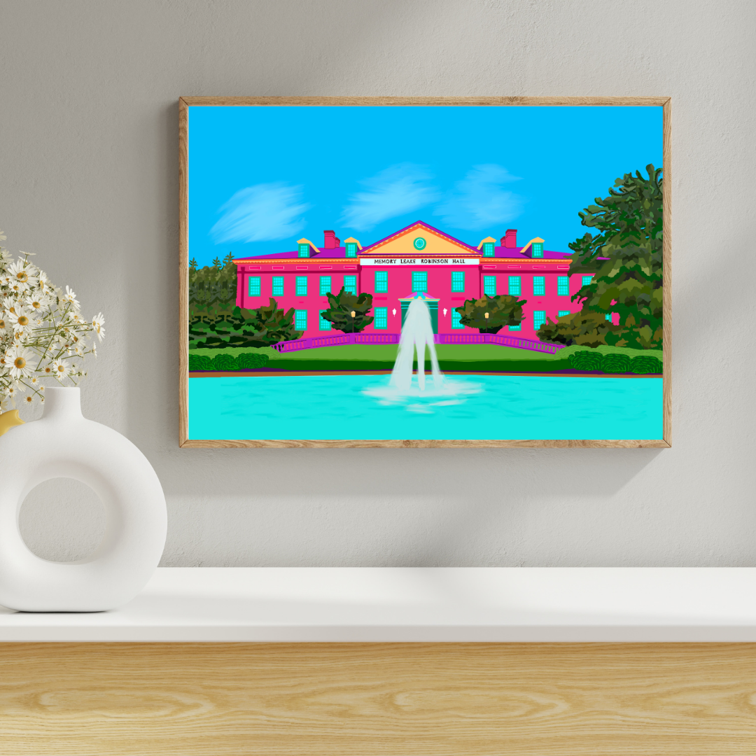 Samford Memory Leake Robinson (Law School) Art Print- Officially Licensed by Affinity