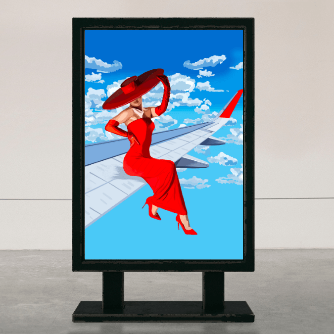 Lady Red: Haute Altitude Art Print