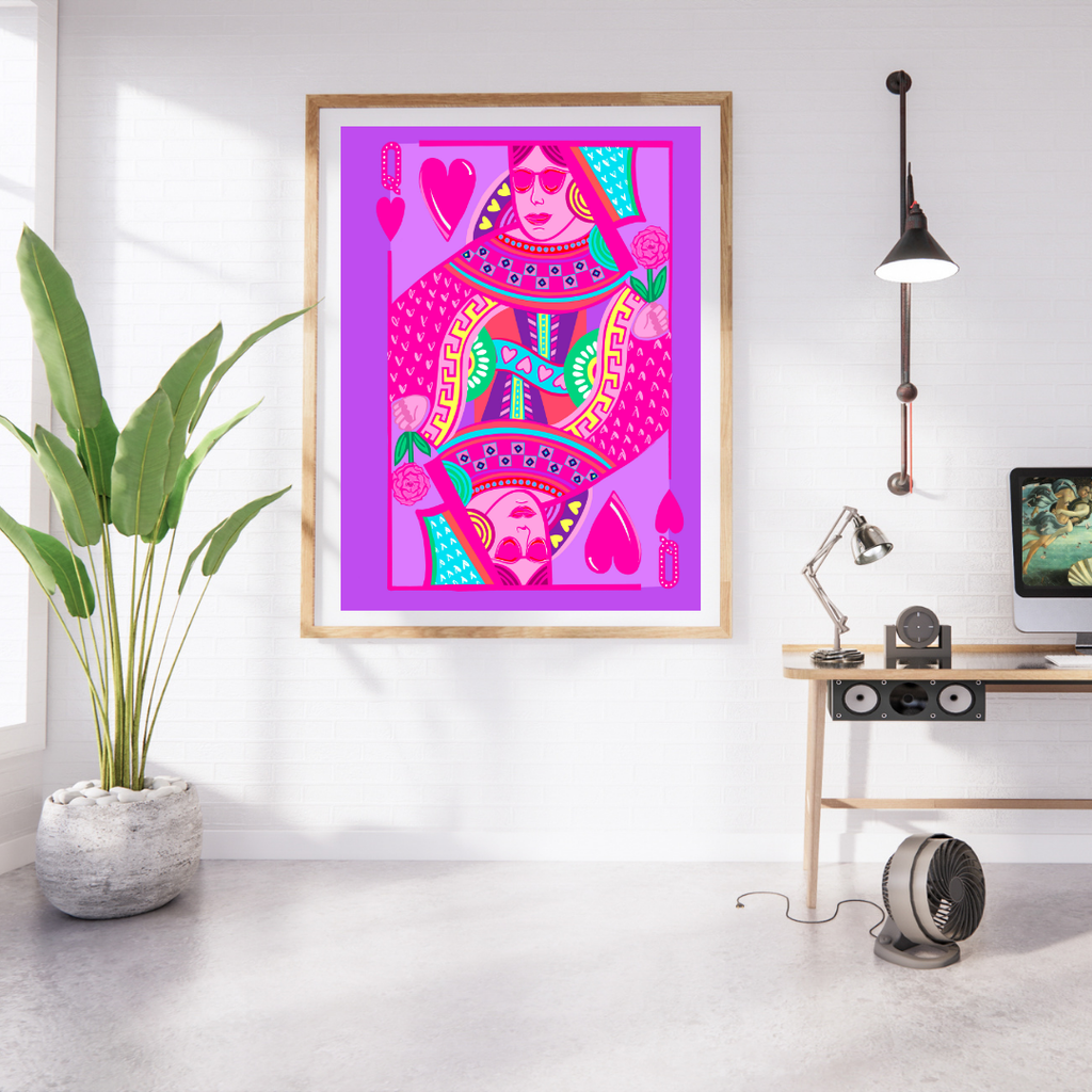 Queen of Hearts Art Print