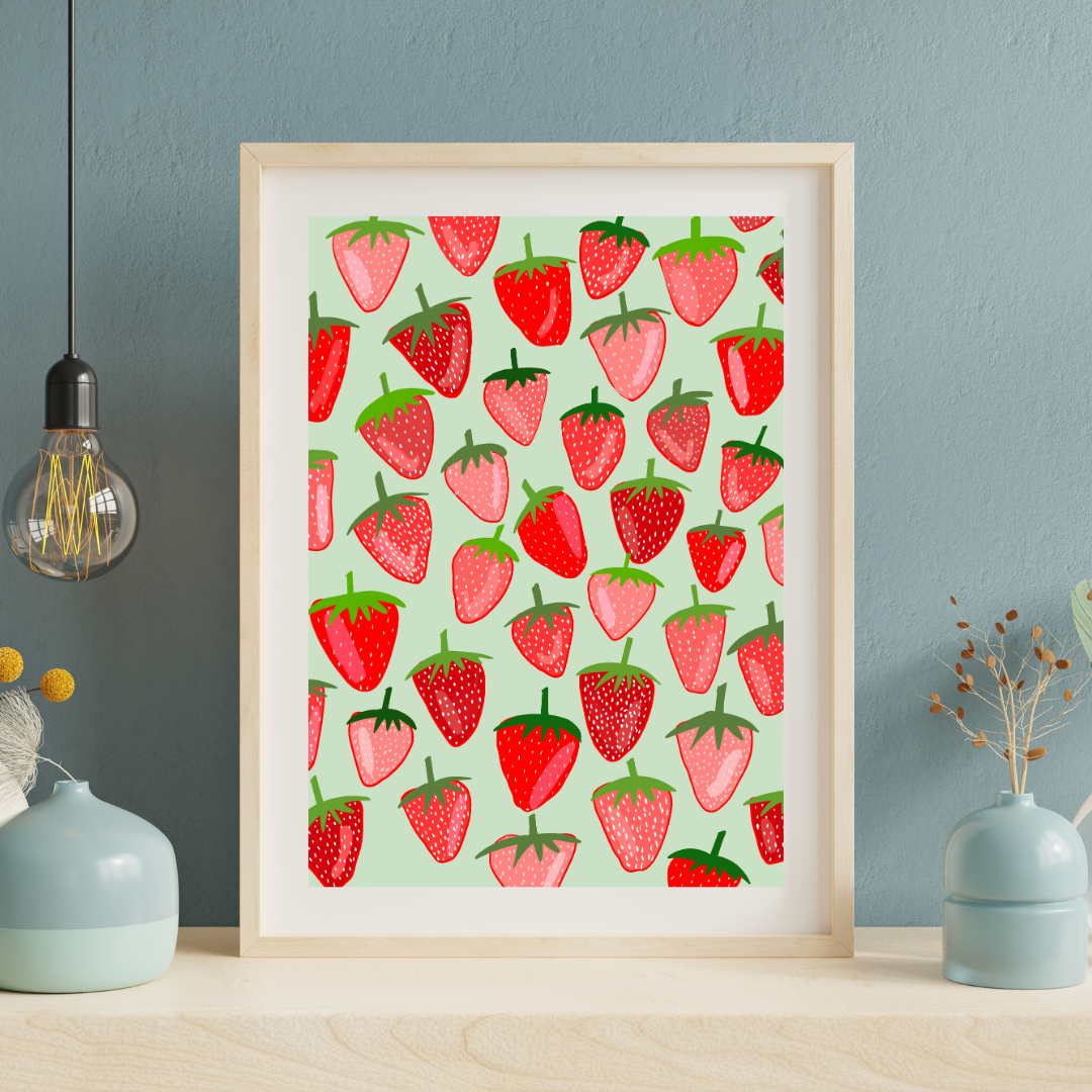 Strawberry Season Art Print