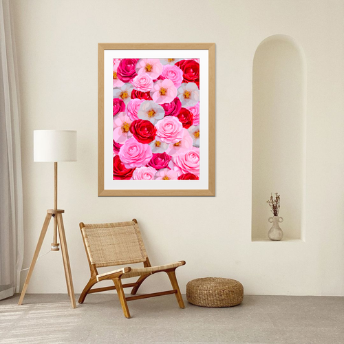 Alabama Camelias Flower Market Print