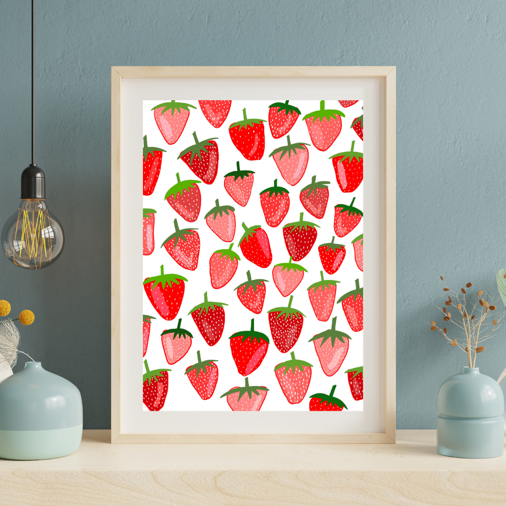 Strawberry Season Art Print