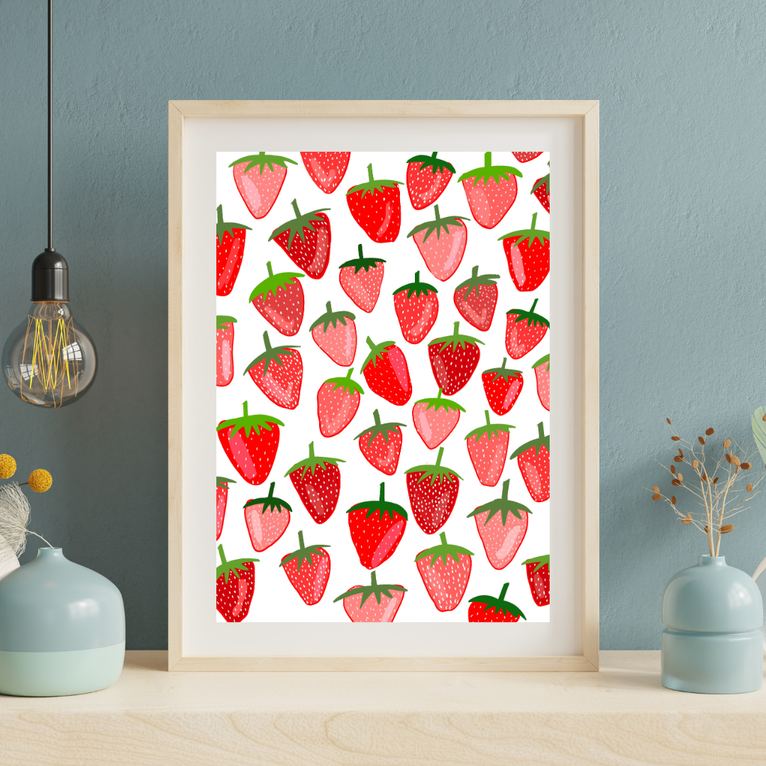 Strawberry Season Art Print