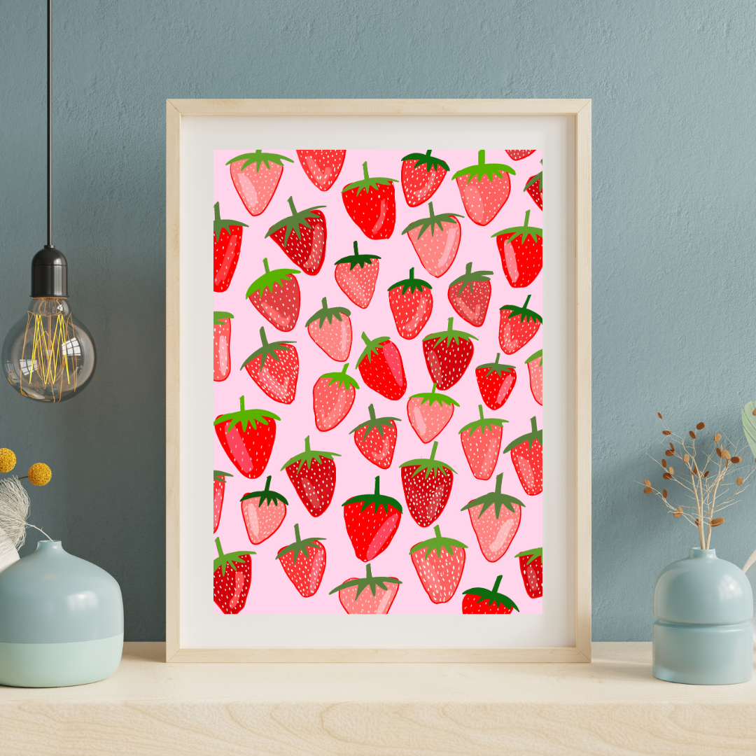 Strawberry Season Art Print