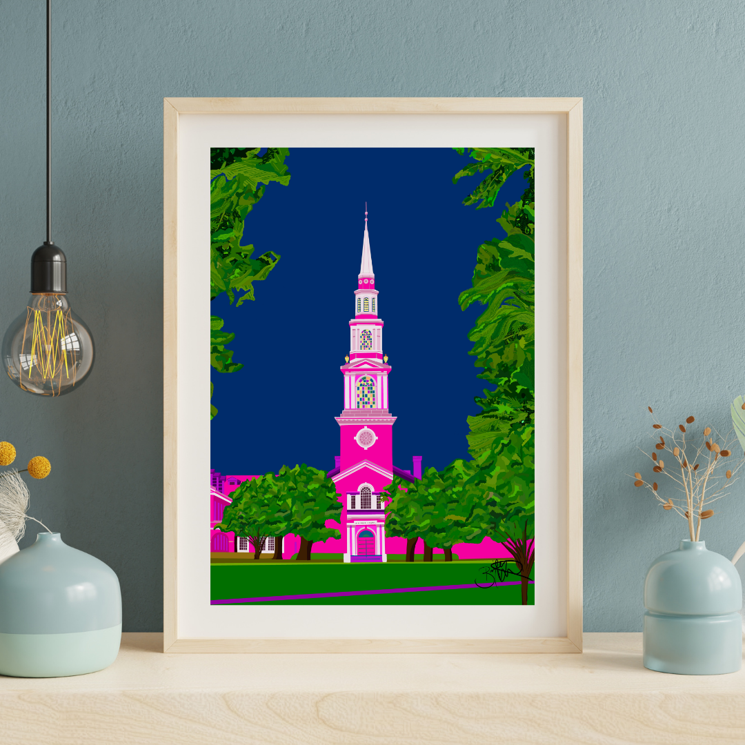 Samford Reid Chapel Art Print- Officially Licensed by Affinity
