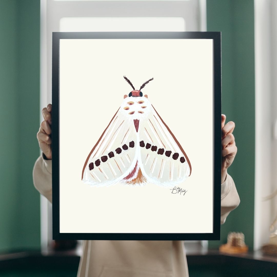 Moth (Blonde Moth) Art Print