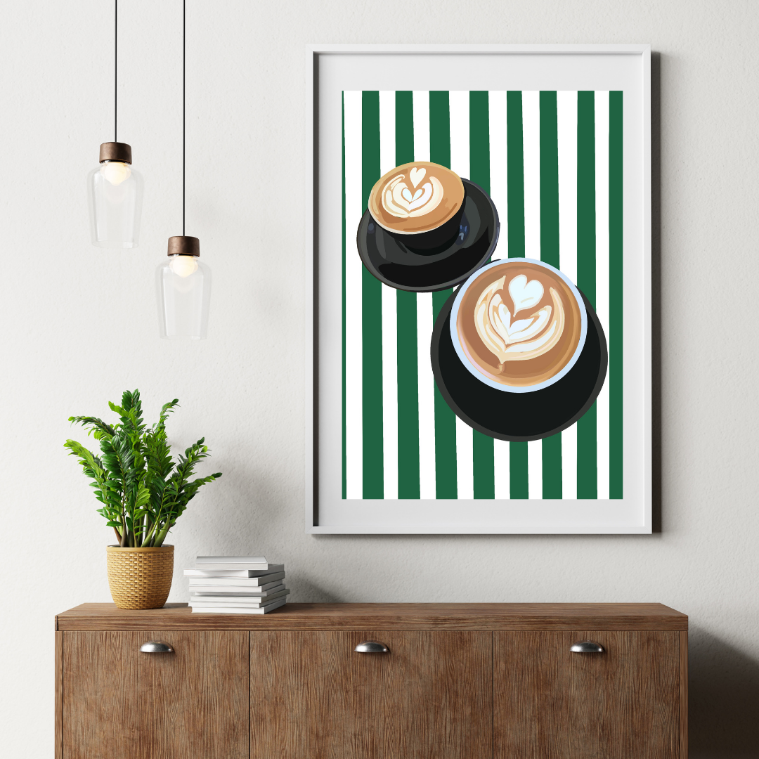 Coffee Club Art Print