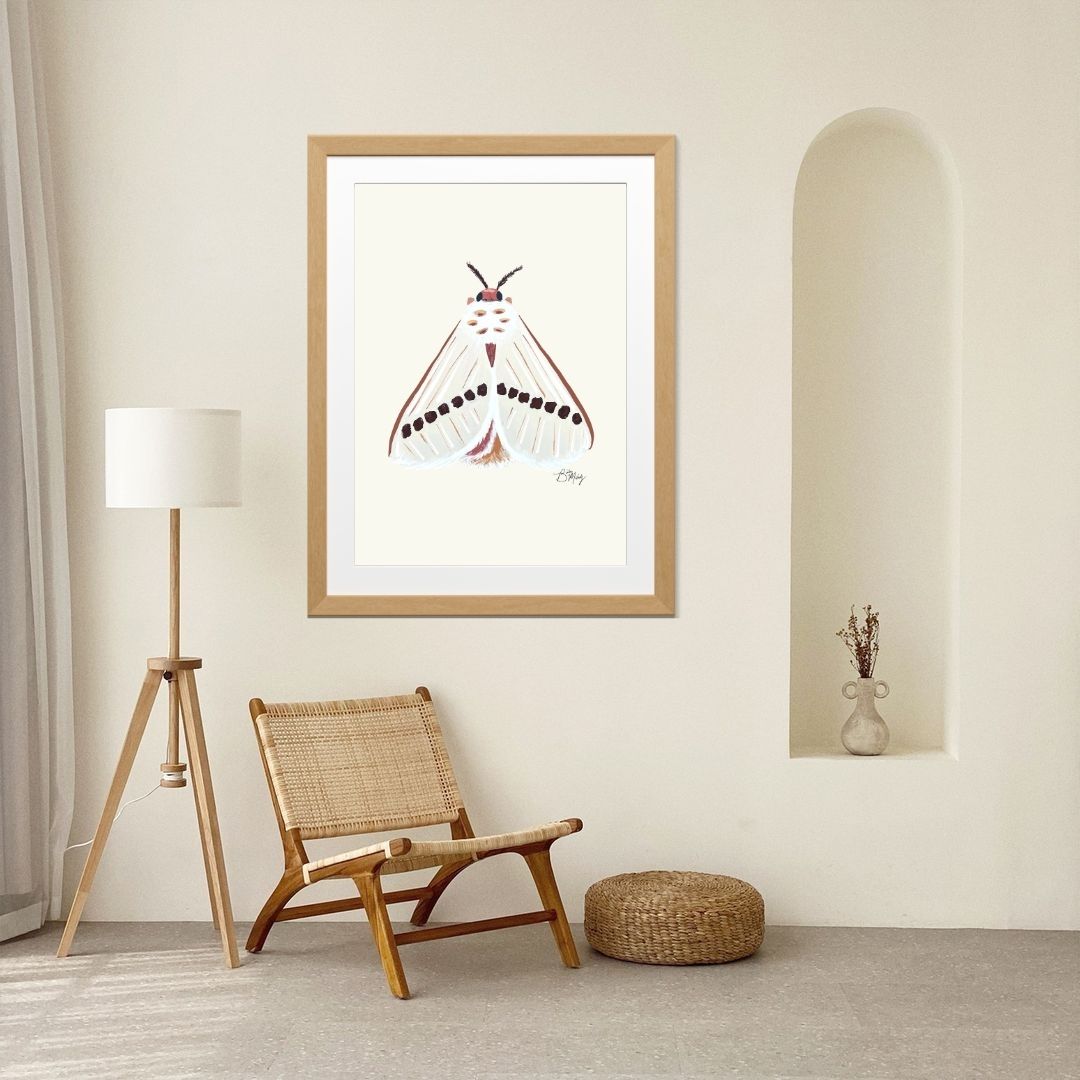 Moth (Blonde Moth) Art Print