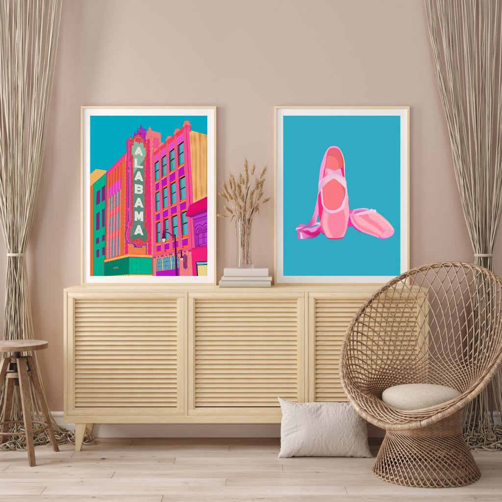 Ballet Shoes Art Print