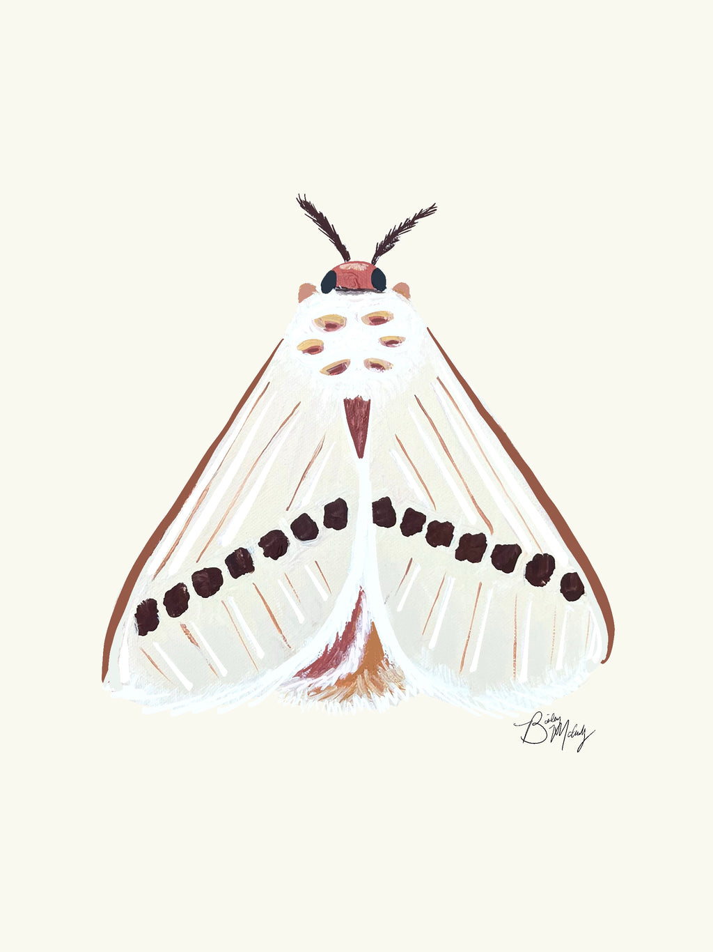 Moth (Blonde Moth) Art Print