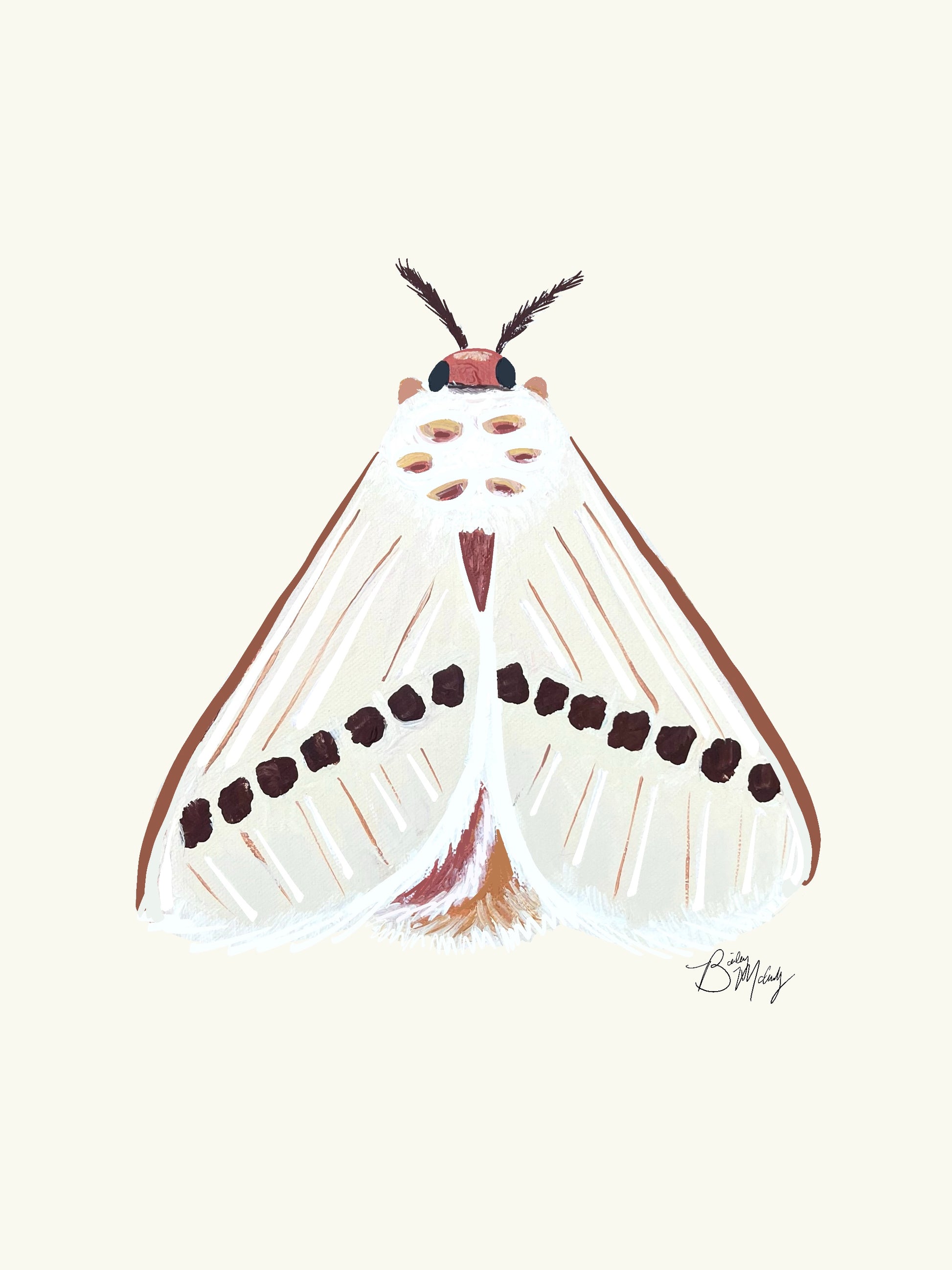 Moth (Blonde Moth) Art Print