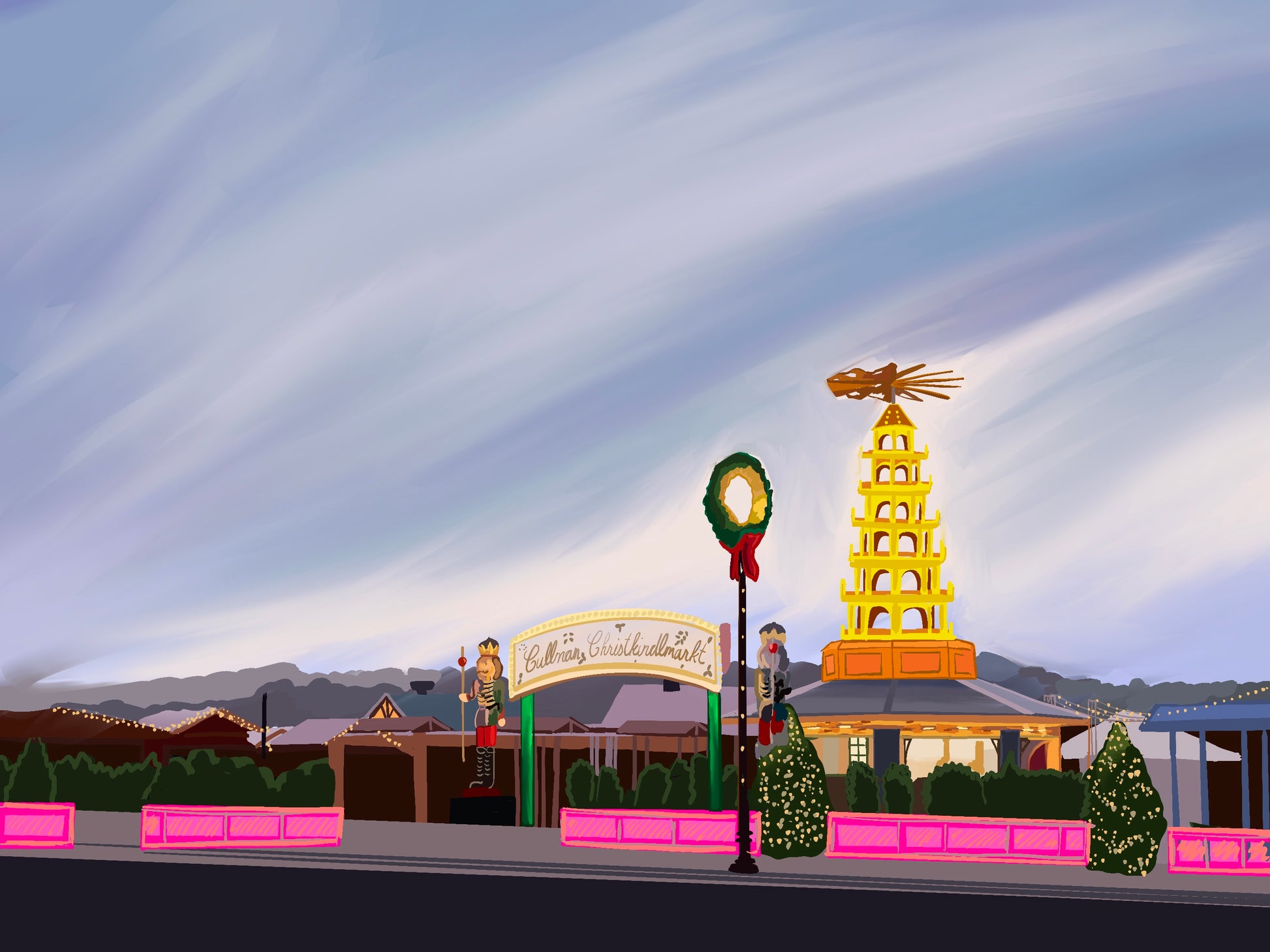 Cullman Christkindle Christmas Art Print