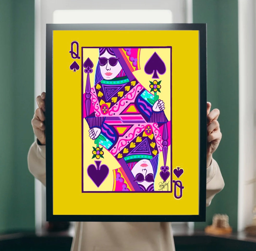 Queen of Spades Art Print