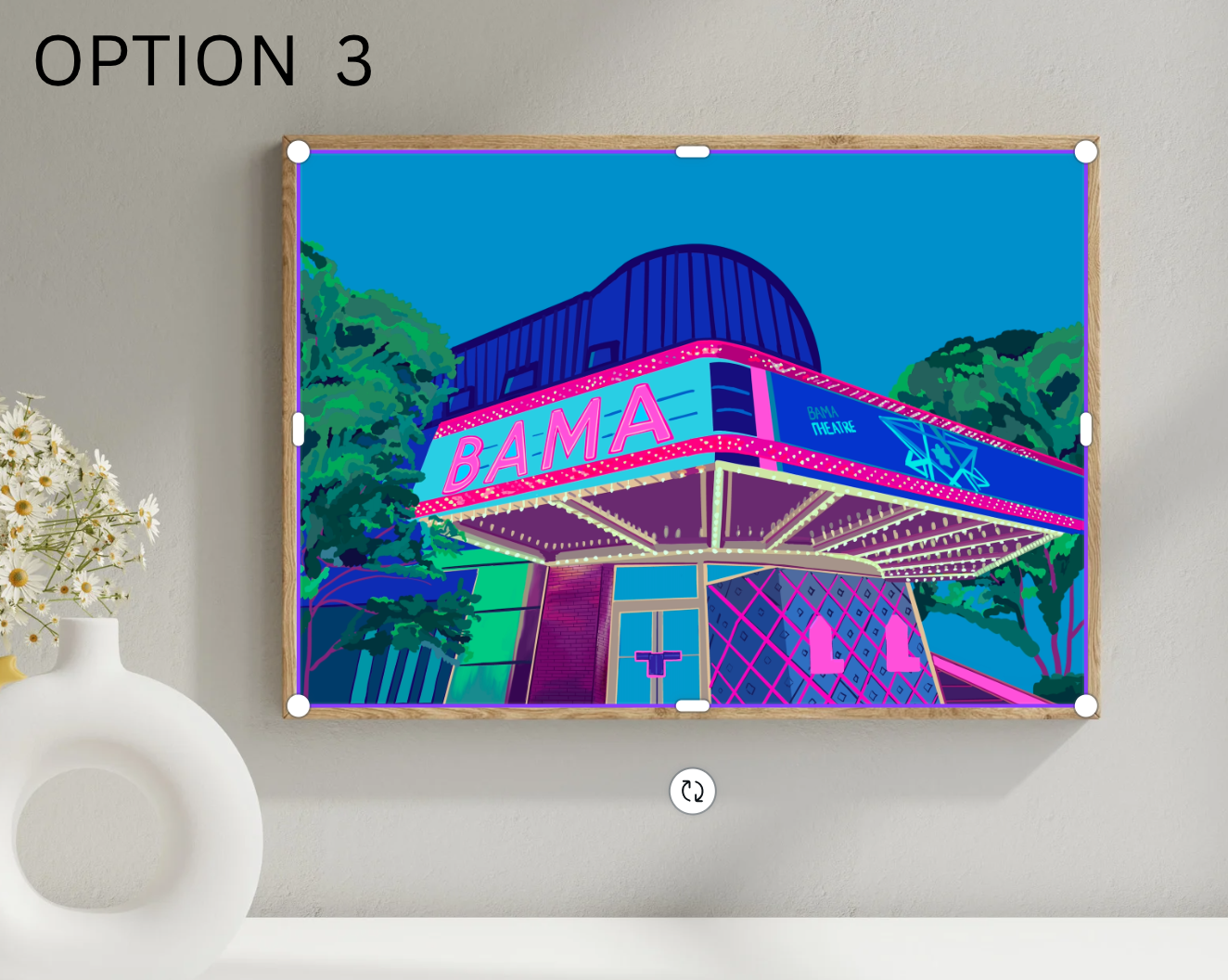 Bama Theater Art Print- Tuscaloosa, AL