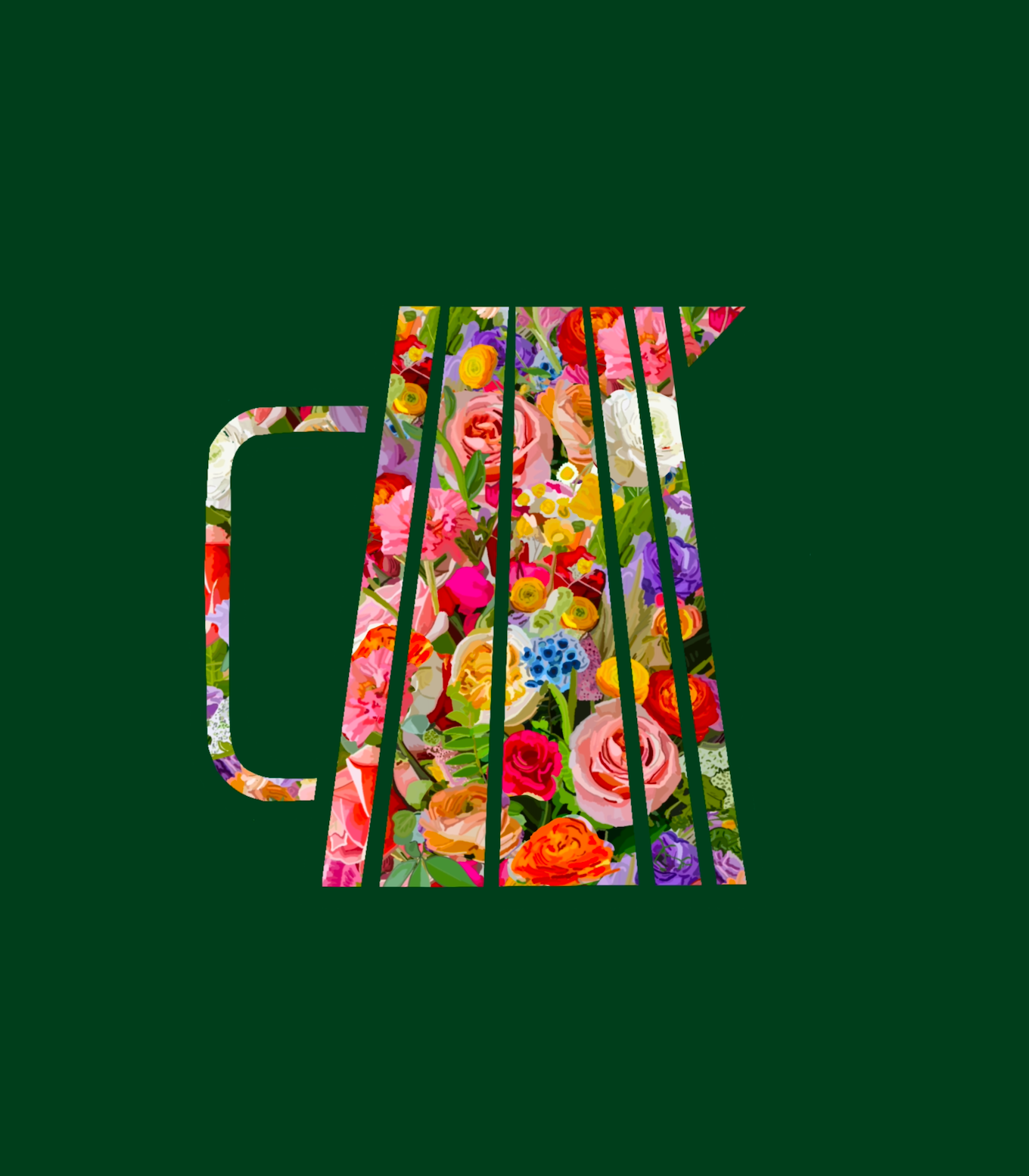 Flora and Roast Coffee Pitcher Art Print