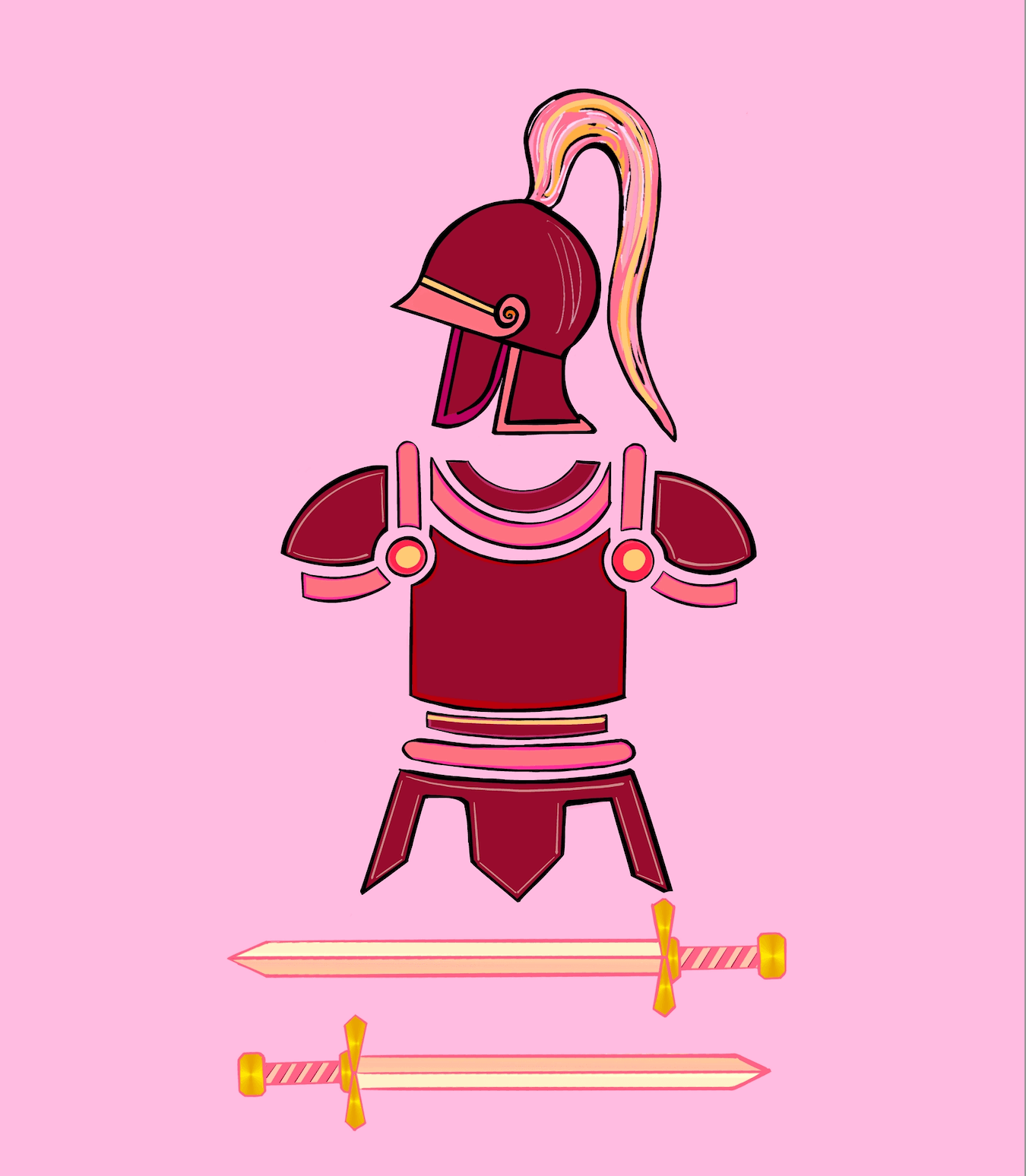 Trojan Girlie Pop Art Print