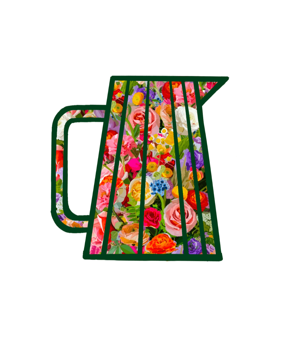 Flora and Roast Coffee Pitcher Art Print