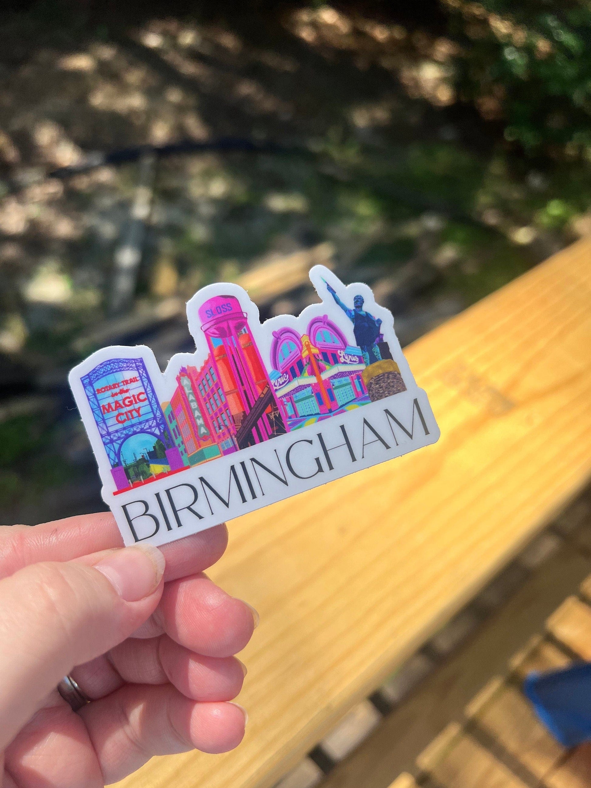 Bailey Made Art Co Birmingham Icons Sticker Large 5.5″ × 3.72" Sticker