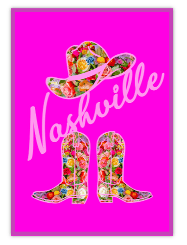 Bailey Made Art Co Nashville Art Print 5x7 Art