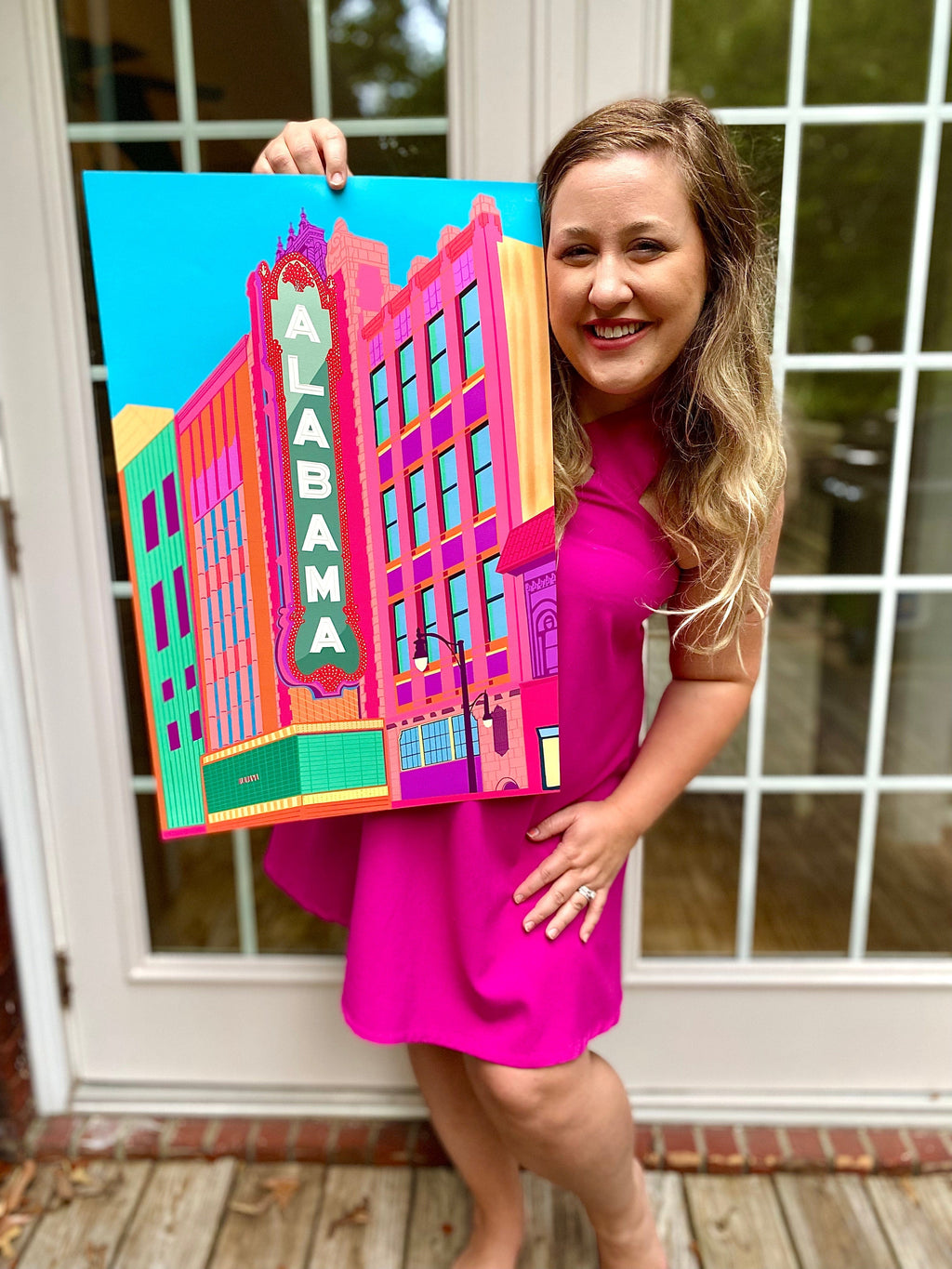 Bailey Made Art Co Alabama Theater Birmingham Art Print Art