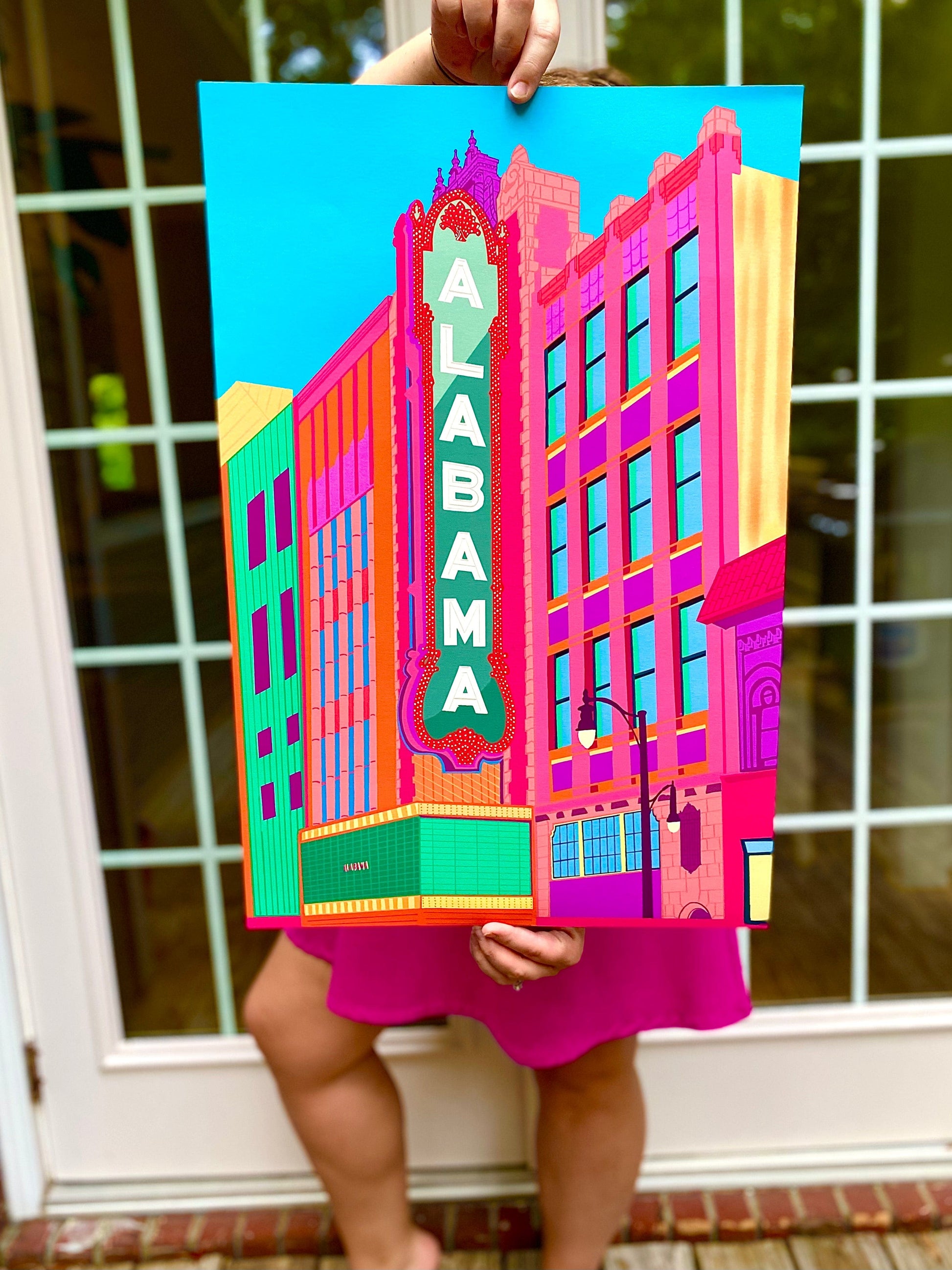 Bailey Made Art Co Alabama Theater Birmingham Art Print Art