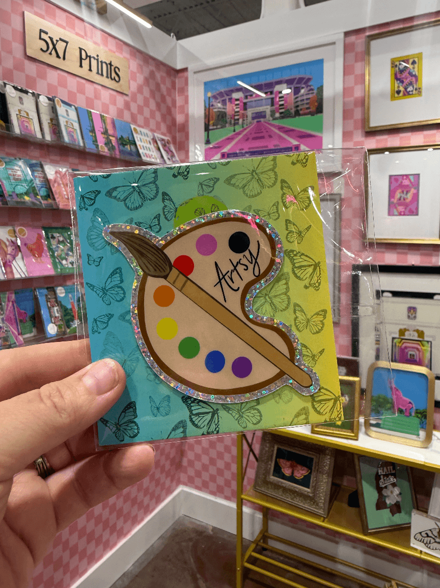 Bailey Made Art Co Artsy Sparkly Vinyl Sticker Sticker