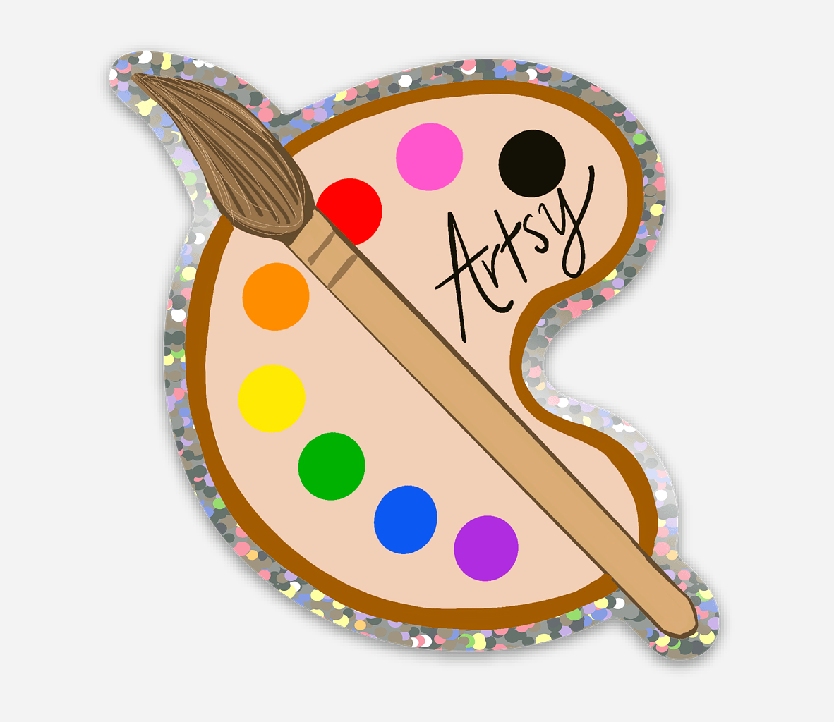Bailey Made Art Co Artsy Sparkly Vinyl Sticker Sticker