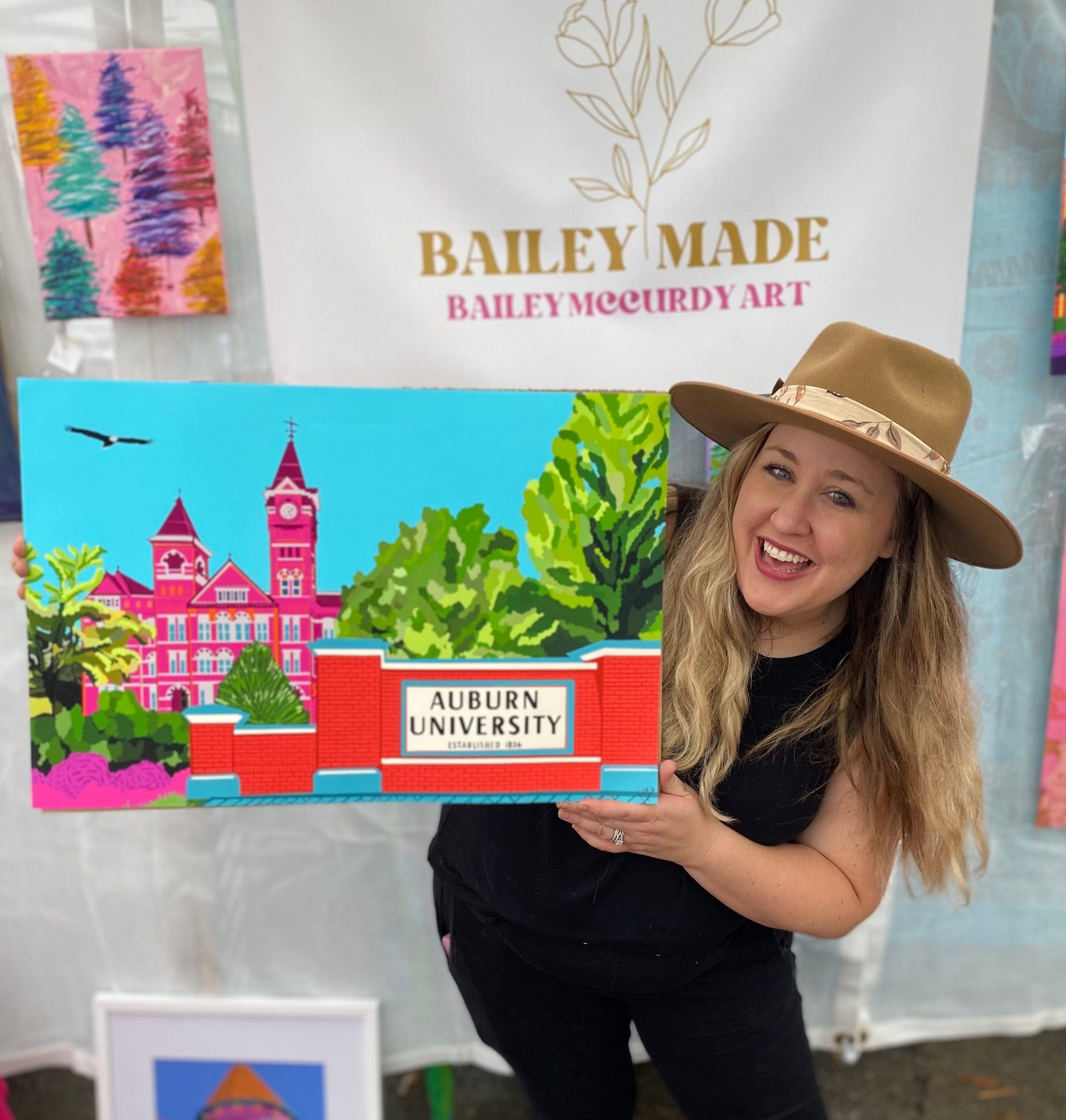 Bailey Made Art Co Auburn University Samford Hall Art Print- Officially Liscensed with CLC Art