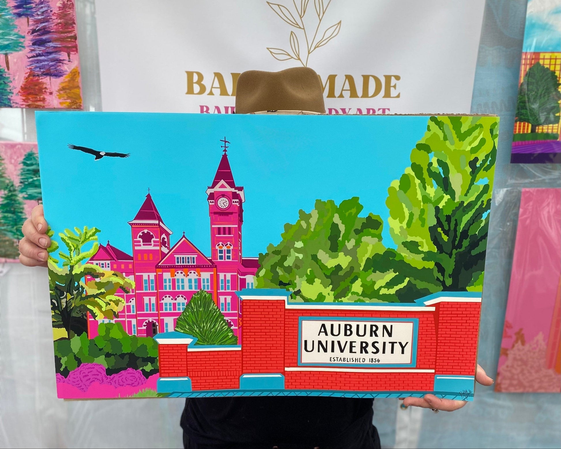 Bailey Made Art Co Auburn University Samford Hall Art Print- Officially Liscensed with CLC Art