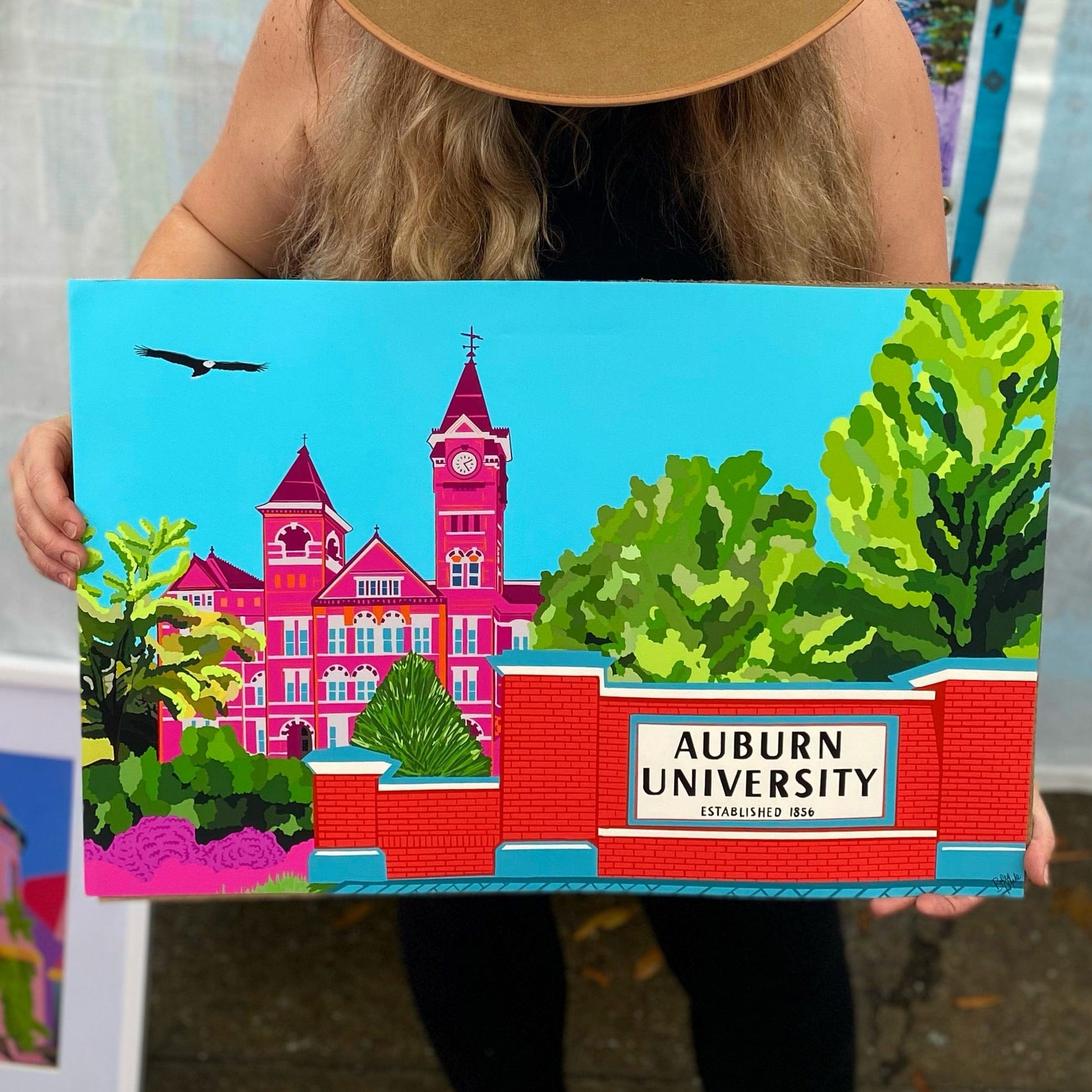 Bailey Made Art Co Auburn University Samford Hall Art Print- Officially Liscensed with CLC Art