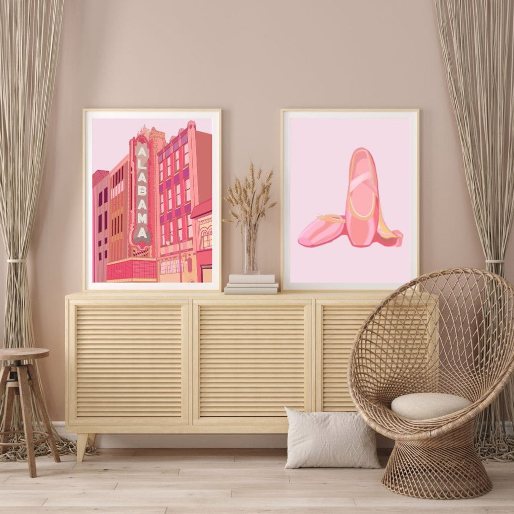 Bailey Made Art Co Ballet Shoes Art Print Art