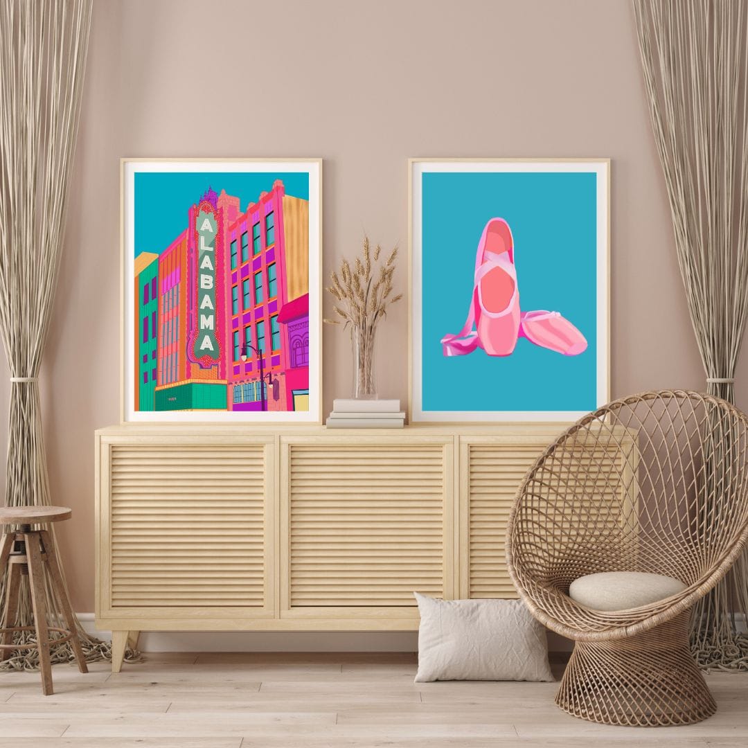 Bailey Made Art Co Ballet Shoes Art Print Art