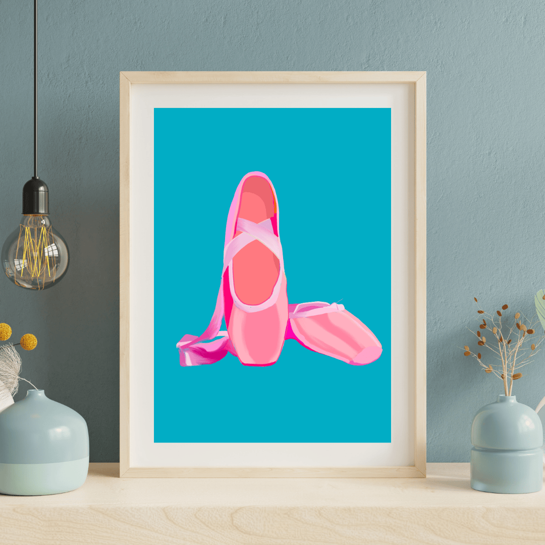 Bailey Made Art Co Ballet Shoes Art Print Art