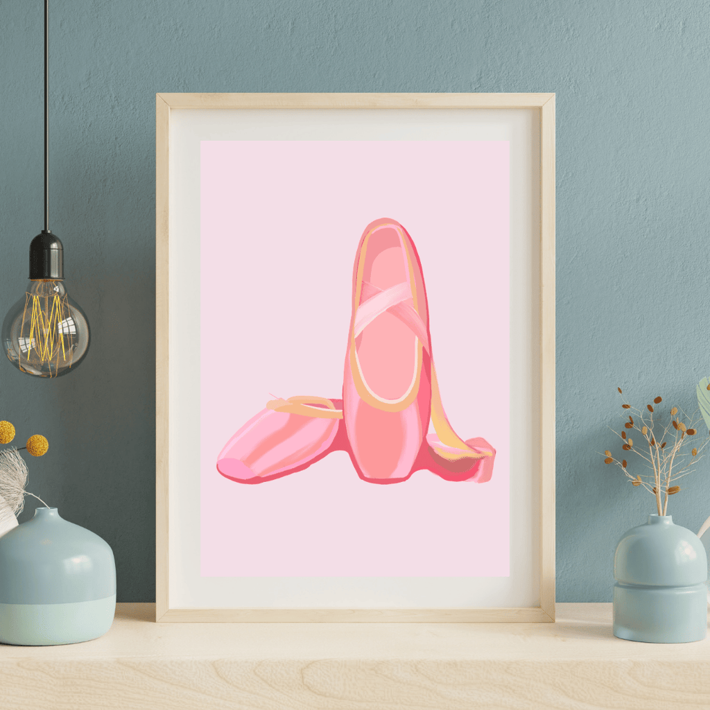 Bailey Made Art Co Ballet Shoes Art Print Art