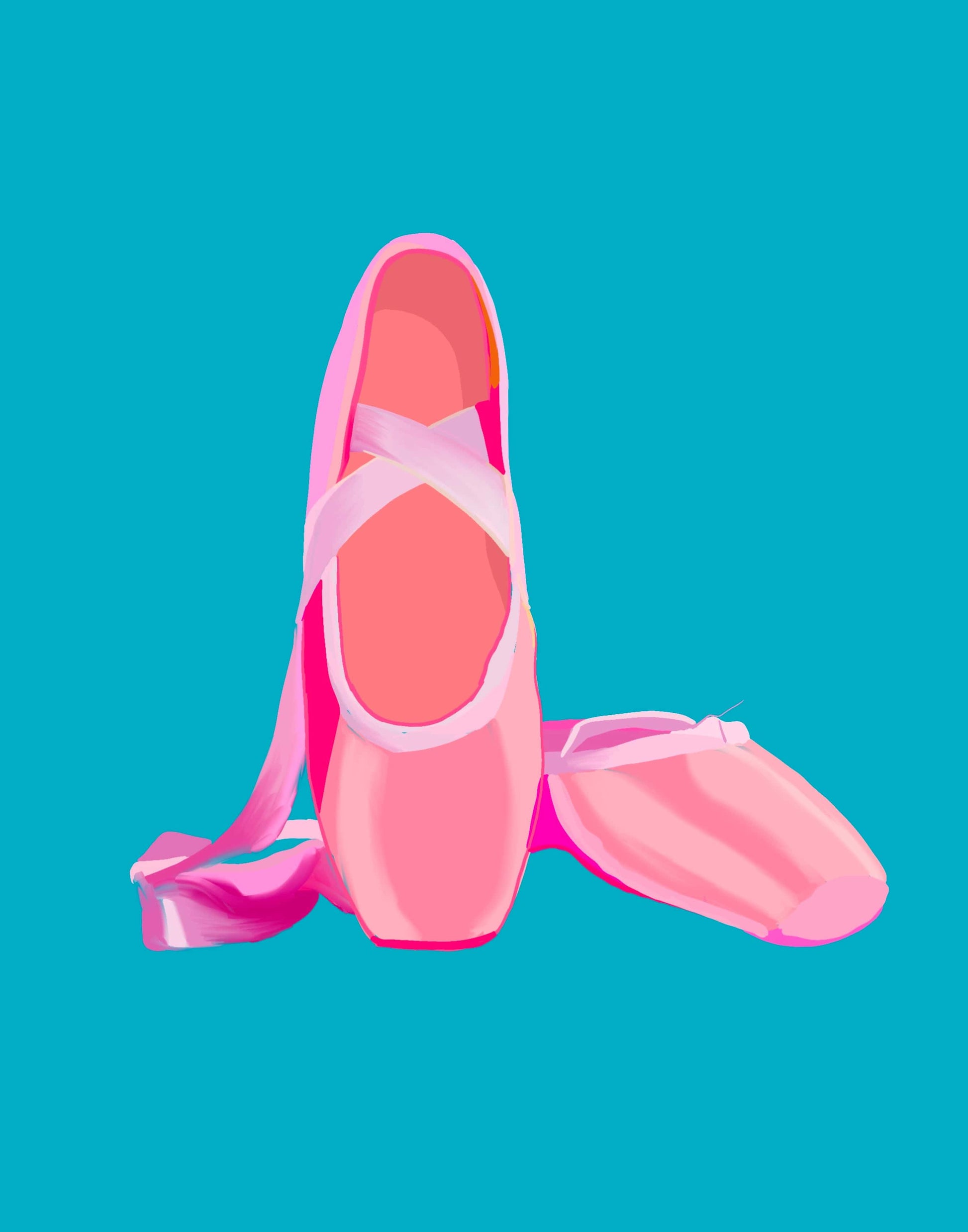 Bailey Made Art Co Ballet Shoes Art Print Art