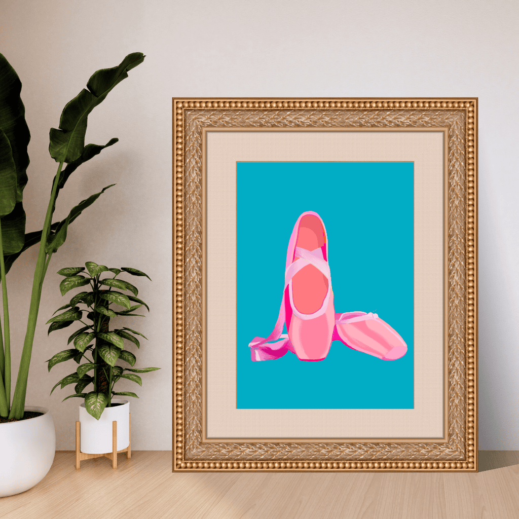 Bailey Made Art Co Ballet Shoes Art Print Art