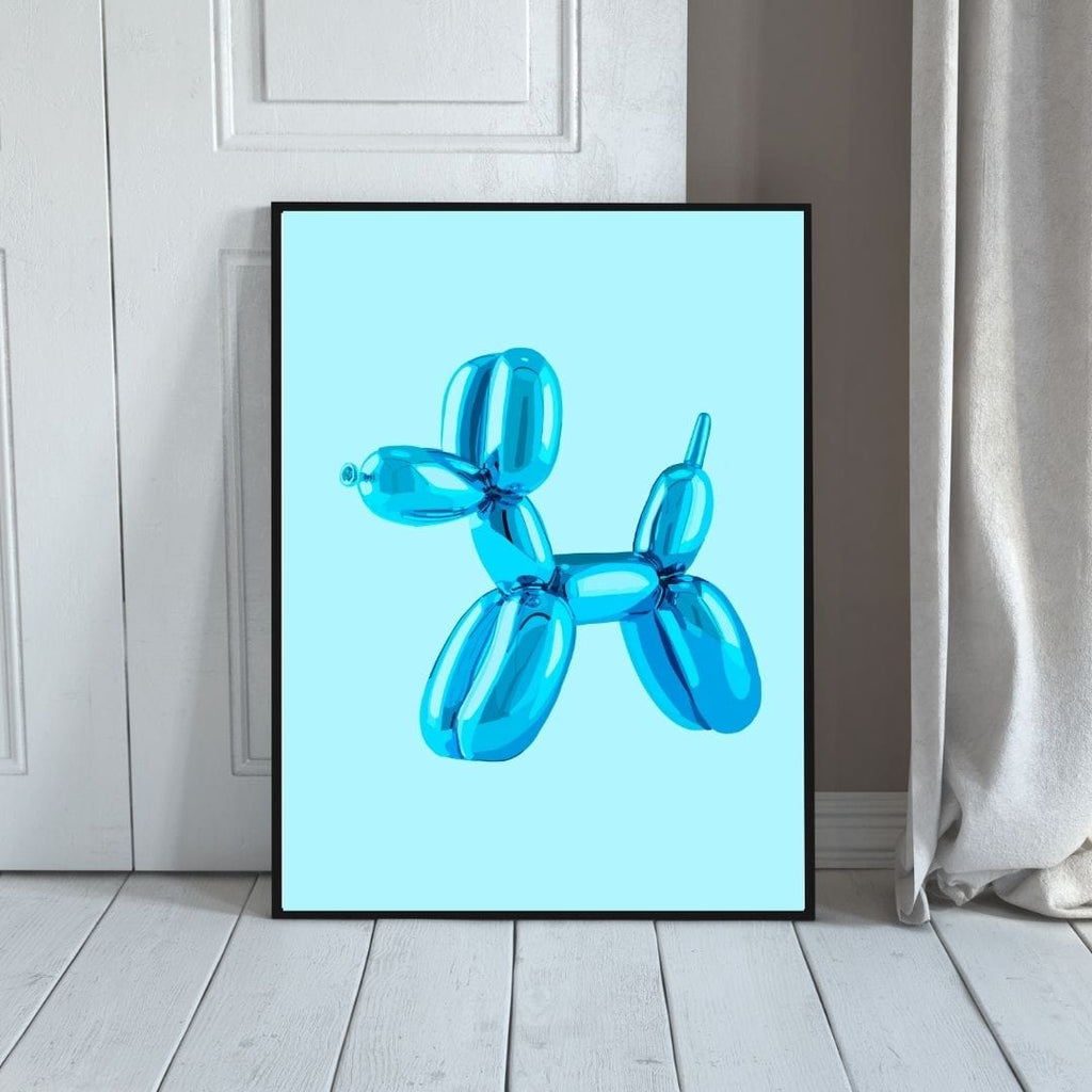 Bailey Made Art Co Balloon Dog Blue Art Print Art